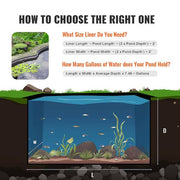Pond Liner 15 ft. x 20 ft. Pond 45 Mil Thickness Pliable EPDM Material for Water Features, Black