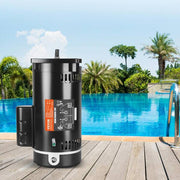 2 HP Replacement Pool Pump Motor 56Y Frame 230-Volt 3450 RPM 60Hz 1.3 SF 50μF/250V Capacitor, CCW Rotation Square Flange