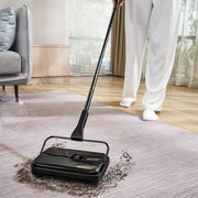 Carpet Sweeper, 7.87 in. Sweeping Paths, Floor Sweeper Manual Non Electric, 300 ml Dustbin Capacity with Comb
