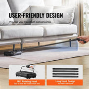 Carpet Sweeper, 7.87 in. Sweeping Paths, Floor Sweeper Manual Non Electric, 300 ml Dustbin Capacity with Comb