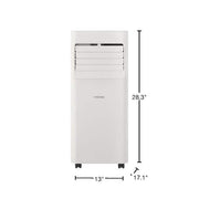 5,000 BTU (DOE) 115-Volt Portable Air Conditioner Unit Cools up to 150 sq. ft. with Dehumidifier and Remote in White