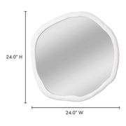 Calantha 24 in. W x 24 in. H Lantha Small Wall Mirror - White