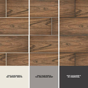 Baker Wood 6 in. x 24 in. Walnut Glazed Porcelain Floor and Wall Tile (14.55 sq. ft./Case)