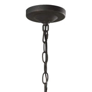 Wickford 1-Light Weathered Bronze Outdoor Pendant Light Fixture with Clear Beveled Glass
