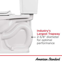 Champion Two-Piece 1.28 GPF Single Flush Elongated Chair Height Toilet with Slow-Close Seat in White