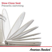 Champion Two-Piece 1.28 GPF Single Flush Elongated Chair Height Toilet with Slow-Close Seat in White