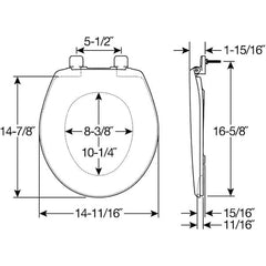 BEMIS RoundSoft Close Toilet Seat