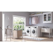Utilatub Combo 40 in. x 24 in. 33 in. Polypropylene Floor Mount Utility Tub with Pull-Out Faucet in White