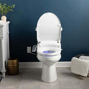 HD-7000 Electric Bidet Seat for Elongated Toilets in White with Fusion Heating Technology
