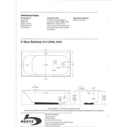 Bootz Industries Lightweight Bath Tub
