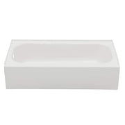 Aloha 60 in. x 30 in. Soaking Bathtub with Left Drain in White