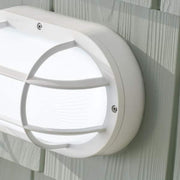 White LED Outdoor Bulkhead Light with CCT Color Switchable from 3000K, 4000K, 5000K
