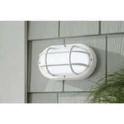 White LED Outdoor Bulkhead Light with CCT Color Switchable from 3000K, 4000K, 5000K
