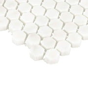 Premier Accents White Carrara 12 in. x 12 in. Marble Hexagon Mosaic Tile (1 sq. ft. / piece)