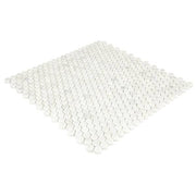 Premier Accents White Carrara 12 in. x 12 in. Marble Hexagon Mosaic Tile (1 sq. ft. / piece)
