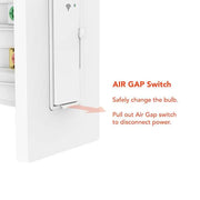 White Smart Paddle Dimmer for CFL, Halogen, Incandescent, LED, 1-Pack Powered by Hubspace