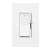 White Smart Paddle Dimmer for CFL, Halogen, Incandescent, LED, 1-Pack Powered by Hubspace