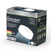 Flexinstall Cove 10 in. White Integrated LED Recessed Ceiling Light with 5CCT Plus DuoBright
