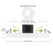 Flexinstall LED 8 in. White Disklight Recessed Ceiling Light for Home with 5CCT + DuoBright Dimming