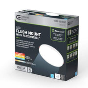Flexinstall Disk 10 in. White Indoor Integrated LED Recessed Ceiling Light with 5CCT Plus DuoBright