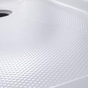 60 in. L x 36 in. W Alcove Shower Pan Base with Left Drain in White