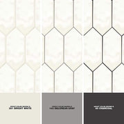LuxeCraft White 11 in. x 12 in. x 6.35 mm Ceramic Picket Mosaic Wall Tile (0.73 sq. ft./Each)
