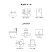 LuxeCraft White 11 in. x 12 in. x 6.35 mm Ceramic Picket Mosaic Wall Tile (0.73 sq. ft./Each)