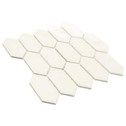 LuxeCraft White 11 in. x 12 in. x 6.35 mm Ceramic Picket Mosaic Wall Tile (0.73 sq. ft./Each)