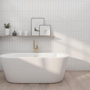 LuxeCraft White 3 in. x 12 in. Glazed Ceramic Subway Wall Tile (0.25 sq. ft./Each)