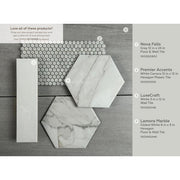LuxeCraft White 3 in. x 12 in. Glazed Ceramic Subway Wall Tile (0.25 sq. ft./Each)