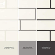 LuxeCraft White 3 in. x 12 in. Glazed Ceramic Subway Wall Tile (0.25 sq. ft./Each)