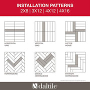 LuxeCraft White 3 in. x 12 in. Glazed Ceramic Subway Wall Tile (12 sq. ft. /case)
