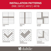 LuxeCraft White 2 in. x 8 in. Glossy Ceramic Subway Wall Tile (0.127 sq. ft./each)