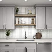 LuxeCraft White 2 in. x 8 in. Glossy Ceramic Subway Wall Tile (10.16 sq. ft./case)