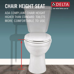 Delta Foundations Elongated Toilet