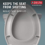 Foundations 2-Piece 1.28 GPF Single Flush Elongated Toilet in White