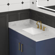 21.25 in. W Carlsber Marble Sidesplash in White