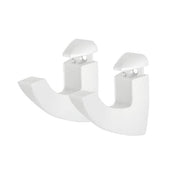 SCOOP Maxi 0.2 in.-1.6 in. White Adjustable Shelf Bracket (2-Pack)