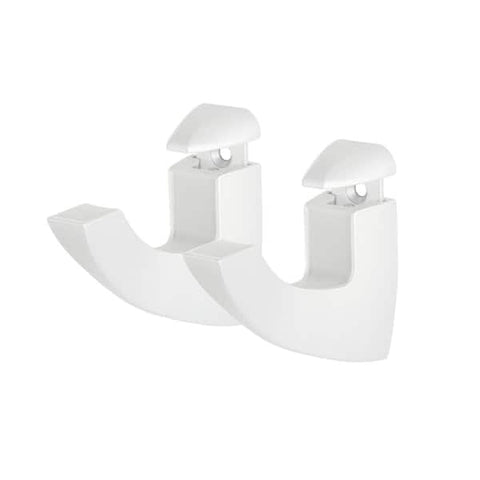 SCOOP Maxi 0.2 in.-1.6 in. White Adjustable Shelf Bracket (2-Pack)