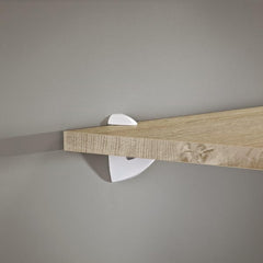 SCOOP Maxi 0.2 in.-1.6 in. White Adjustable Shelf Bracket (2-Pack)