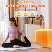 1500-Watt 19.3 in. Electric Ceramic Heater in White with LED Digital Display