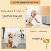 1500-Watt 19.3 in. Electric Ceramic Heater in White with LED Digital Display