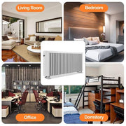 1500-Watt 19.3 in. Electric Ceramic Heater in White with LED Digital Display