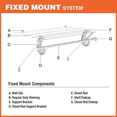 Everbilt Adjustable Closet Rod Kit