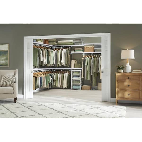 Everbilt 5 ft. - 8 ft. Decorative Closet Organizer Kit