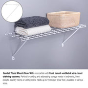 Everbilt Adjustable White Closet Shelf