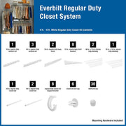 Everbilt Regular Duty Closet Organizer