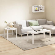 Classic 20 in. White Square Wood End Table