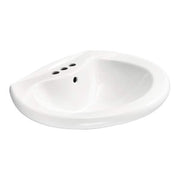 Shelburne 8.2 in. Pedestal Sink Basin in White Vitreous China