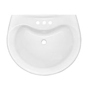 Shelburne 8.2 in. Pedestal Sink Basin in White Vitreous China
